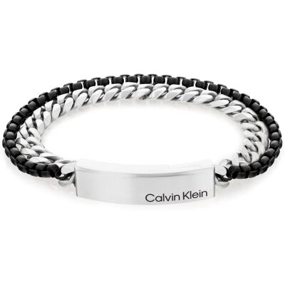 Calvin Klein Dvojitý oceľový bicolor náramok Industrial Hardware 35000566 Calvin Klein Dvojitý oceľový bicolor náramok Industrial Hardware 35000566