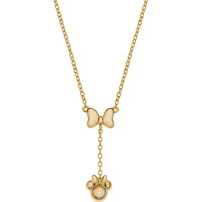 Disney Nežný pozlátený náhrdelník Minnie Mouse NS00054YRCL-157.CS Disney Nežný pozlátený náhrdelník Minnie Mouse NS00054YRCL-157.CS