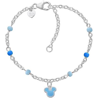 Disney Slušivý strieborný náramok Mickey Mouse Mini BS00103SL-47.CS Disney Slušivý strieborný náramok Mickey Mouse Mini BS00103SL-47.CS