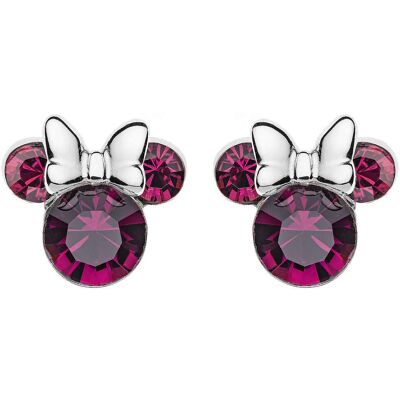 Disney Trblietavé strieborné náušnice kôstky Minnie Mouse ES00013SFEBL.CS Disney Trblietavé strieborné náušnice kôstky Minnie Mouse ES00013SFEBL.CS