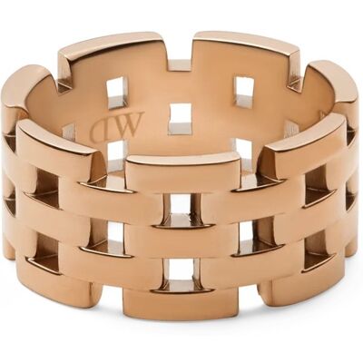Daniel Wellington Dizajnový bronzový prsteň z ocele 5-Link DW0040097 62 mm Daniel Wellington Dizajnový bronzový prsteň z ocele 5-Link DW0040097 62 mm