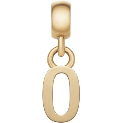 Daniel Wellington Pozlátený prívesok písmeno "O" Charms DW00400498 Daniel Wellington Pozlátený prívesok písmeno "O" Charms DW00400498