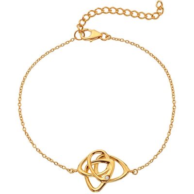 Hot Diamonds Pozlátený náramok s pravým diamantom Golden Edit Hope DL708 Hot Diamonds Pozlátený náramok s pravým diamantom Golden Edit Hope DL708