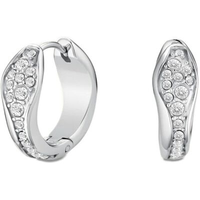 Rosefield Elegantné oceľové kruhy s kryštálmi Pavé JEPFS-J1227 Rosefield Elegantné oceľové kruhy s kryštálmi Pavé JEPFS-J1227