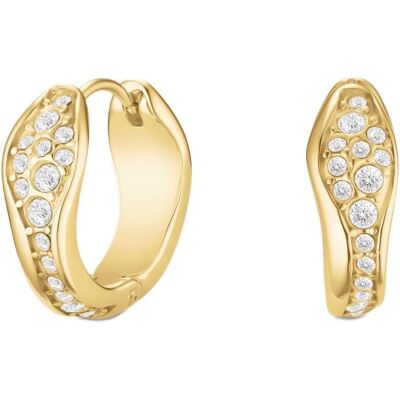 Rosefield Elegantné pozlátené kruhy s kryštálmi Pavé JEPFG-J1226 Rosefield Elegantné pozlátené kruhy s kryštálmi Pavé JEPFG-J1226