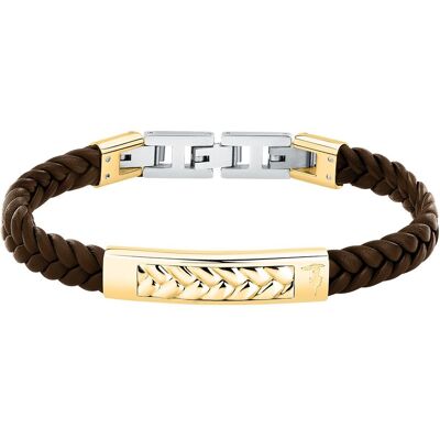 Trussardi Bicolor kožený náramok pre mužov T-Leather TJAXZ20 Trussardi Bicolor kožený náramok pre mužov T-Leather TJAXZ20