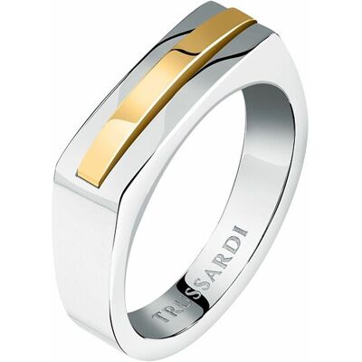 Trussardi Módny oceľový bicolor prsteň T-Steel TJAXV440 67 mm Trussardi Módny oceľový bicolor prsteň T-Steel TJAXV440 67 mm