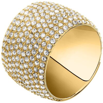 Trussardi Trblietavý pozlátený prsteň z ocele T-Design TJAXC103 52 mm Trussardi Trblietavý pozlátený prsteň z ocele T-Design TJAXC103 52 mm