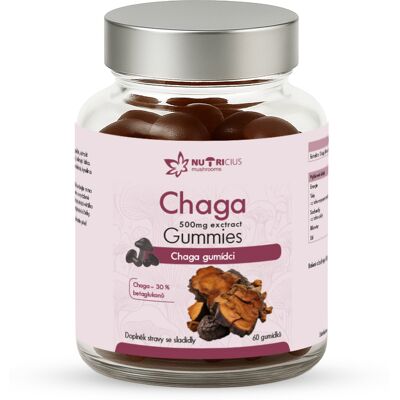 Nutricius Chaga gummies 500 mg 60 kusov Nutricius Chaga gummies 500 mg 60 kusov