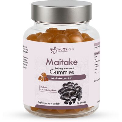 Nutricius Maitake gummies 500 mg 60 kusov Nutricius Maitake gummies 500 mg 60 kusov