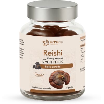 Nutricius Reishi gummies 500 mg 60 kusov Nutricius Reishi gummies 500 mg 60 kusov