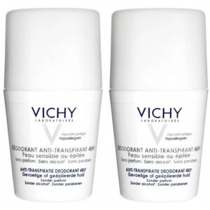 Vichy Súprava guličkových dezodorantov pre citlivú a podráždenú pokožku 2 x 50 ml Vichy Súprava guličkových dezodorantov pre citlivú a podráždenú pokožku 2 x 50 ml