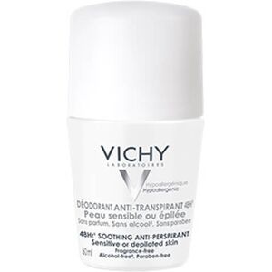 Vichy Dezodorant-Antiperspirant 48h roll-on pre citlivú alebo depilovanú pokožku (Soothing Anti-Perspirant) 50 ml Vichy Dezodorant-Antiperspirant 48h roll-on pre citlivú alebo depilovanú pokožku (Soothing Anti-Perspirant) 50 ml