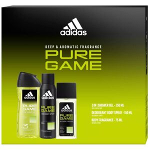 Adidas Pure Game - deodorant s rozprašovačem 75 ml + deodorant ve spreji 150 ml + sprchový gel 250 ml Adidas Pure Game - deodorant s rozprašovačem 75 ml + deodorant ve spreji 150 ml + sprchový gel 250 ml