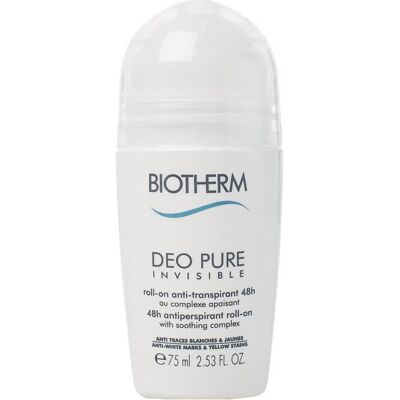 Biotherm 48-hodinový upokojujúci antiperspirant Deo Pure Invisible (Roll-On) 75 ml Biotherm 48-hodinový upokojujúci antiperspirant Deo Pure Invisible (Roll-On) 75 ml