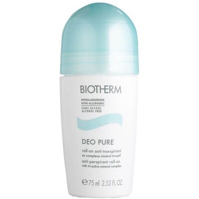 Biotherm Guľôčkový antiperspirant bez alkoholu Deo Pure (Antiperspirant Roll-on with Tri-active Mineral Complex) 75 ml Biotherm Guľôčkový antiperspirant bez alkoholu Deo Pure (Antiperspirant Roll-on with Tri-active Mineral Complex) 75 ml