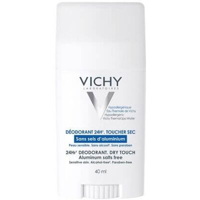 Vichy Tuhý dezodorant 24 h proti poteniu bez hliníkových solí (Deodorante Stick 24H) 40 ml Vichy Tuhý dezodorant 24 h proti poteniu bez hliníkových solí (Deodorante Stick 24H) 40 ml