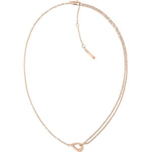 Calvin Klein Elegantný bronzový náhrdelník Sculptured Drops 35000082 Calvin Klein Elegantný bronzový náhrdelník Sculptured Drops 35000082