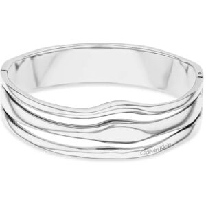 Calvin Klein Moderný pevný náramok z ocele CK Wavy 35000718 Calvin Klein Moderný pevný náramok z ocele CK Wavy 35000718