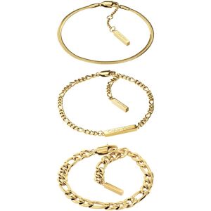 Calvin Klein Úchvatná pozlátená súprava náramkov Linked 35700022 (3x náramok) Calvin Klein Úchvatná pozlátená súprava náramkov Linked 35700022 (3x náramok)