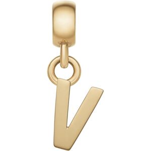 Daniel Wellington Pozlátený prívesok písmeno "V" Charms DW00400505 Daniel Wellington Pozlátený prívesok písmeno "V" Charms DW00400505