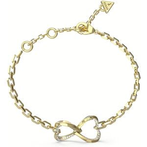 Guess Nežný pozlátený náramok so srdiečkami Mon Amour JUBB04618JWYG 14,5 cm Guess Nežný pozlátený náramok so srdiečkami Mon Amour JUBB04618JWYG 14,5 cm