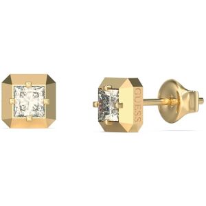 Guess Oslnivé pozlátené náušnice Ace Of Diamonds JUBE06180JWYGT/U Guess Oslnivé pozlátené náušnice Ace Of Diamonds JUBE06180JWYGT/U