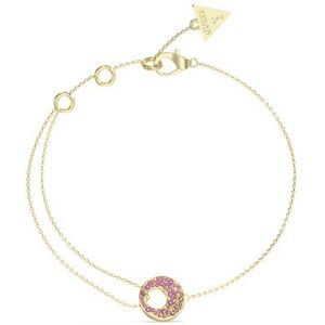 Guess Štýlový pozlátený náramok Blooming Summer JUBB05227JWYGPK 18,5 cm Guess Štýlový pozlátený náramok Blooming Summer JUBB05227JWYGPK 18,5 cm