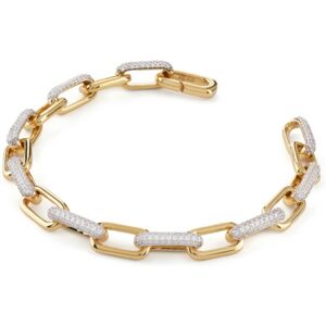 Guess Výrazný pozlátený náramok Nuances JSBB04534JWYG 18,5 cm Guess Výrazný pozlátený náramok Nuances JSBB04534JWYG 18,5 cm
