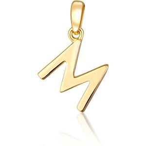 JVD Minimalistický pozlátený prívesok písmeno "M" SVLP0948XH2GO0M JVD Minimalistický pozlátený prívesok písmeno "M" SVLP0948XH2GO0M