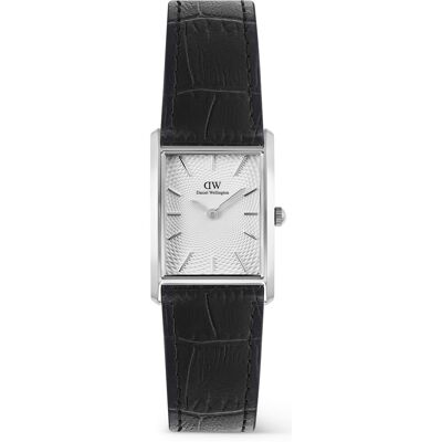Daniel Wellington Bound 22x32 Black Crocodile Silver S DW00100898 Daniel Wellington Bound 22x32 Black Crocodile Silver S DW00100898