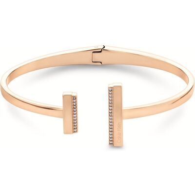 Calvin Klein Pevný pozlátený náramok Minimal Linear 35000162 Calvin Klein Pevný pozlátený náramok Minimal Linear 35000162