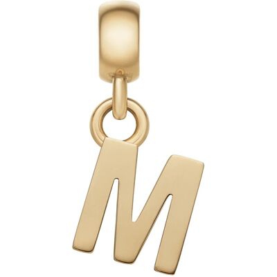 Daniel Wellington Pozlátený prívesok písmeno "M" Charms DW00400496 Daniel Wellington Pozlátený prívesok písmeno "M" Charms DW00400496