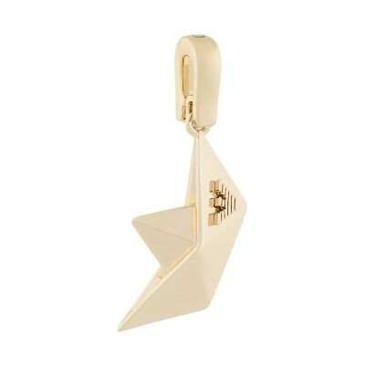 Emporio Armani Pozlátený prívesok Papierová lodička Charm EGS3357710 Emporio Armani Pozlátený prívesok Papierová lodička Charm EGS3357710