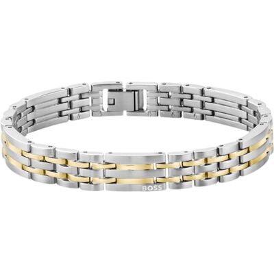 Hugo Boss Nadčasový bicolor náramok pre mužov Wesley 1580813 Hugo Boss Nadčasový bicolor náramok pre mužov Wesley 1580813