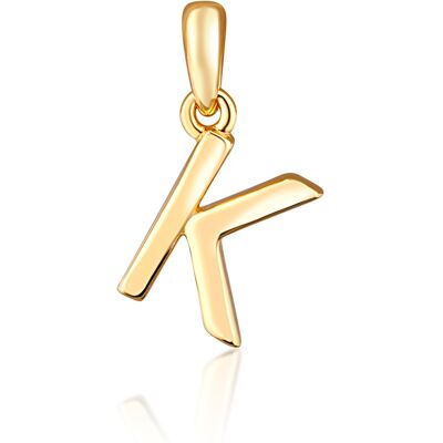JVD Minimalistický pozlátený prívesok písmeno "K" SVLP0948XH2GO0K JVD Minimalistický pozlátený prívesok písmeno "K" SVLP0948XH2GO0K