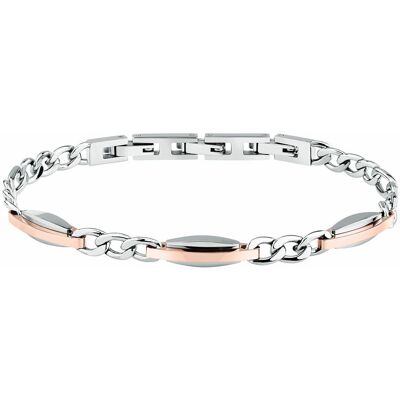 Trussardi Jemný bicolor náramok pre mužov T-Steel TJAXV38 Trussardi Jemný bicolor náramok pre mužov T-Steel TJAXV38