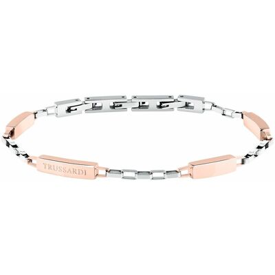 Trussardi Slušivý bicolor náramok pre mužov T-Steel TJAXV36 Trussardi Slušivý bicolor náramok pre mužov T-Steel TJAXV36