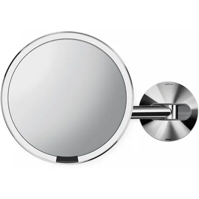 Simplehuman Sieťové kozmetické zrkadlo na stenu Sensor s LED osvetlením, 5x zväčšenie Shiny stainless steel Simplehuman Sieťové kozmetické zrkadlo na stenu Sensor s LED osvetlením, 5x zväčšenie Shiny stainless steel