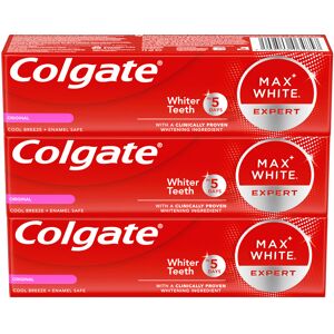 Colgate Bieliaca zubná pasta Max White Expert Original 3 x 75 ml Colgate Bieliaca zubná pasta Max White Expert Original 3 x 75 ml