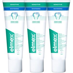 Elmex Bieliace zubná pasta pre citlivé zuby Sensitive Whitening 3 x 75 ml Elmex Bieliace zubná pasta pre citlivé zuby Sensitive Whitening 3 x 75 ml