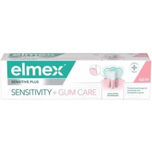 Elmex Zubná pasta pre citlivé zuby a ďasná Sensitive Plus Sensitivity + Gum Care 75 ml Elmex Zubná pasta pre citlivé zuby a ďasná Sensitive Plus Sensitivity + Gum Care 75 ml