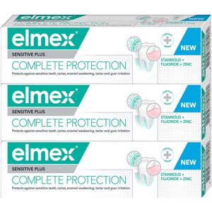 Elmex Zubná pasta Sensitive Plus Complete Protection Tripack 3 x 75 ml Elmex Zubná pasta Sensitive Plus Complete Protection Tripack 3 x 75 ml