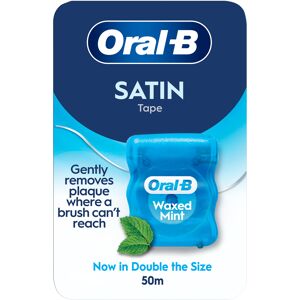 Oral B Dentálna voskovaná niť Satin Waxed Mint 50 m Oral B Dentálna voskovaná niť Satin Waxed Mint 50 m