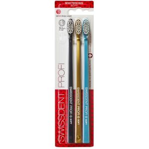 Swissdent Zubná kefka Whitening Soft 2 + 1 ZADARMO (šedo-modrá, petrolejová, zlatá) Swissdent Zubná kefka Whitening Soft 2 + 1 ZADARMO (šedo-modrá, petrolejová, zlatá)