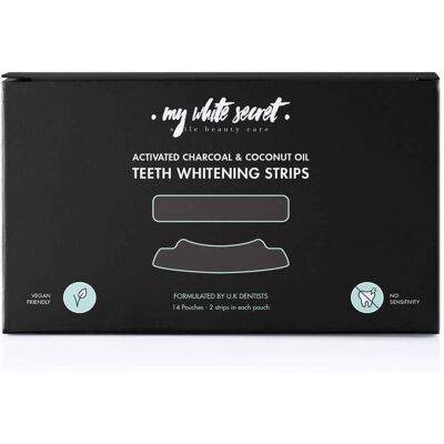 My White Secret Bieliace pásiky na zuby s aktívnym uhlím Whitening Strips 14 ks My White Secret Bieliace pásiky na zuby s aktívnym uhlím Whitening Strips 14 ks
