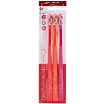 Swissdent Zubná kefka Whitening Soft 2 + 1 ZADARMO Swissdent Zubná kefka Whitening Soft 2 + 1 ZADARMO