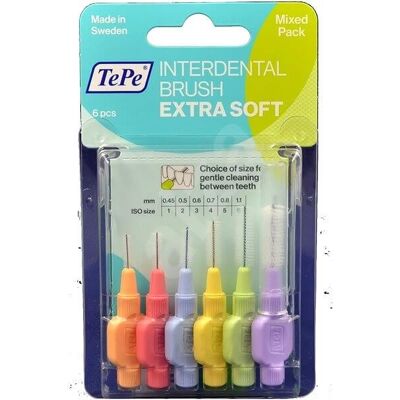 TePe Medzizubné kefky Štart MIX Extra Soft 6 ks TePe Medzizubné kefky Štart MIX Extra Soft 6 ks