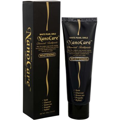VitalCare Bieliaca zubná pasta White Pearl Nano Care Black Gold 100 g VitalCare Bieliaca zubná pasta White Pearl Nano Care Black Gold 100 g