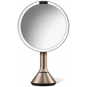 Simplehuman Dobíjacie zrkadlo s dotykovým ovládaním intenzity osvetlenia Dual Light 20 cm Rose Gold nerez oceľ Simplehuman Dobíjacie zrkadlo s dotykovým ovládaním intenzity osvetlenia Dual Light 20 cm Rose Gold nerez oceľ